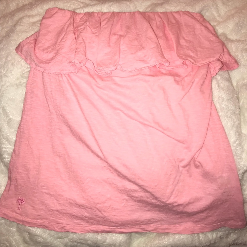 Lilly Pulitzer Wiley Ruffle Tube Top